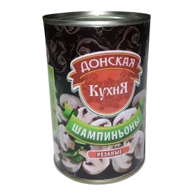 Шампиньоны резаные, 425 гр «Донская кухня»